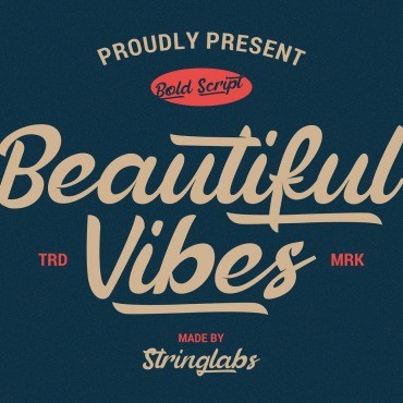 Beautiful Vibes - Bold Script Vintage, . .  103934