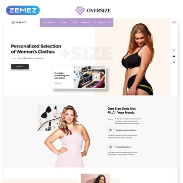   - Fashion One Page Clean Bootstrap HTML.  Landing Page.  75531