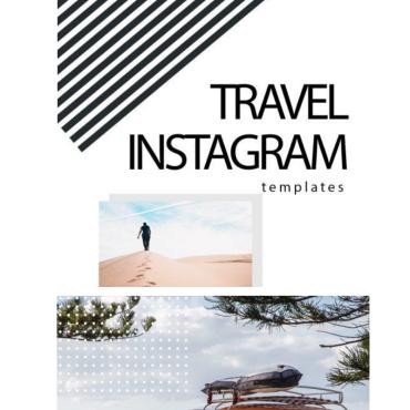 Комплект шаблонов Instagram для путешествий. Социальные сети. Артикул 81849