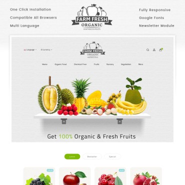 Fresh Organic Store. OpenCart .  69543