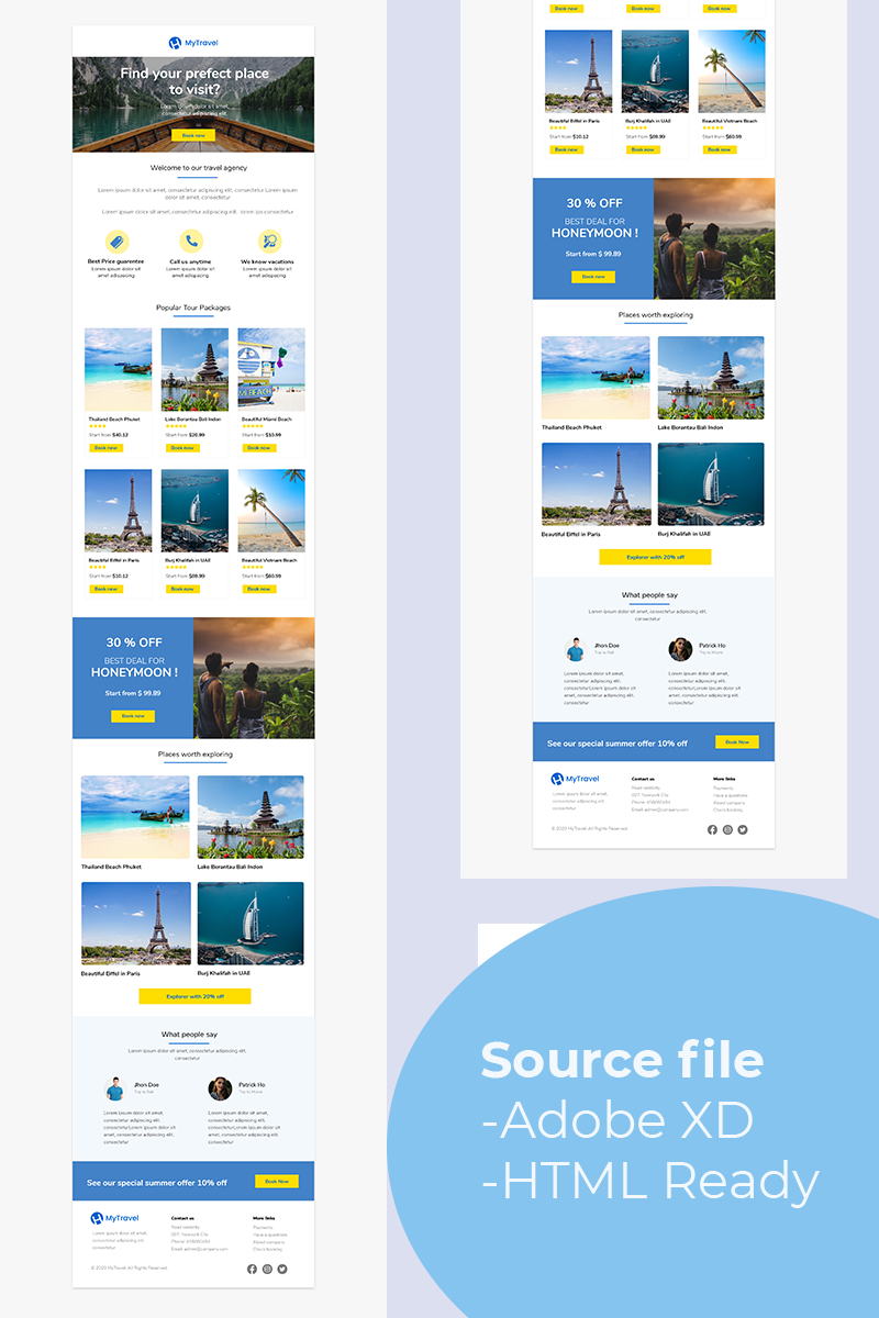 MyTravel - Адаптивный