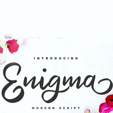 Enigma | Modern Script Font. .  83267