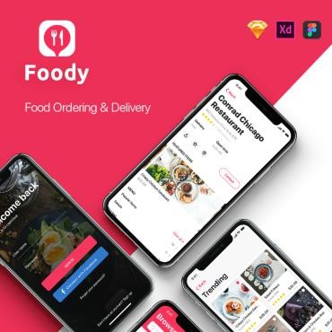 Foody - приложение Food. Элемент пользовательского интерфейса. Артикул 76447