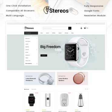 Stereos -  . OpenCart .  87343