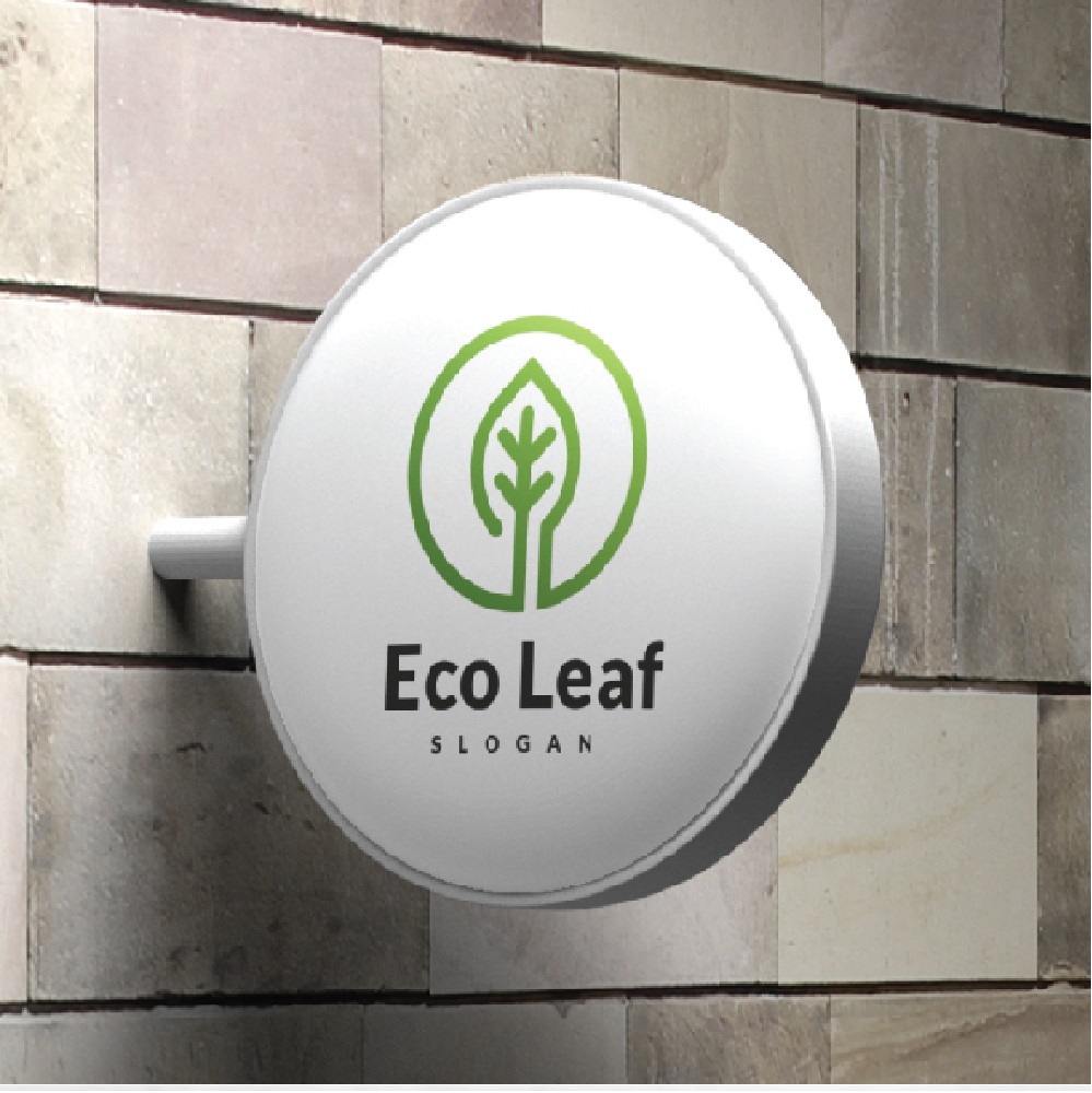 Экологический лист. Шаблон логотипа. Артикул 98367