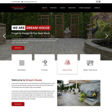 Dream House - многофункциональная конструкция. PSD шаблон. Артикул 78903