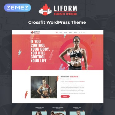 Liform - Crossfit Sport Elementor. WordPress  .  80591