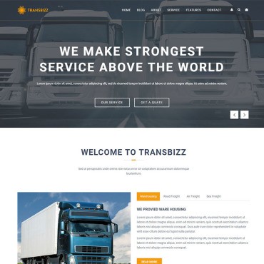 TransBizz -  HTML5  ,   .  Landing Page.  73411