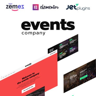 Events company - Инновационный шаблон для управления событиями на сайте. WordPress  шаблон. Артикул 92613