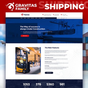 Gravitas -  MotoCMS 3.  Landing Page.  74689