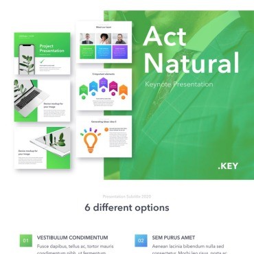 Act Natural. Keynote .  92797