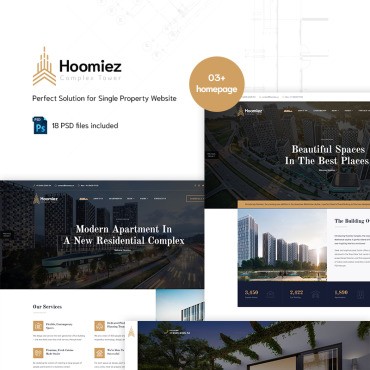 Hoomiez - Single Property. PSD .  90666
