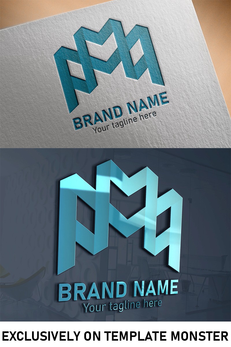 M Letter Design. Шаблон логотипа. Артикул 97904