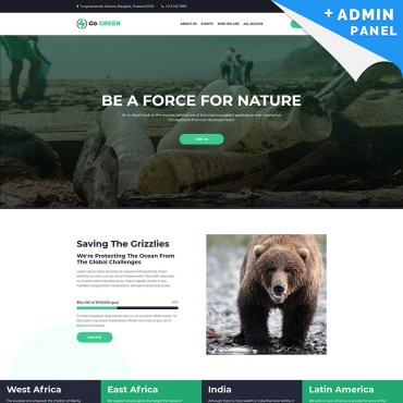 Go Green - .  Landing Page.  94870