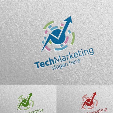 Технический маркетинг Финансовый консультант Дизайн 42. Шаблон логотипа. Артикул 96913
