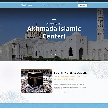 Ахмада - Исламский Центр. Шаблон Moto CMS HTML. Артикул 66417