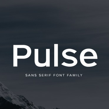 Pulse - современный шрифт без засечек. Шрифт. Артикул 82420