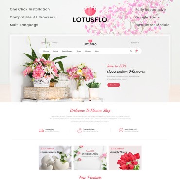 Lotusflo -  . OpenCart .  77881