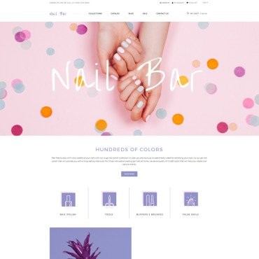 Nail Bar -   eCommerce Creative. Shopify .  80222