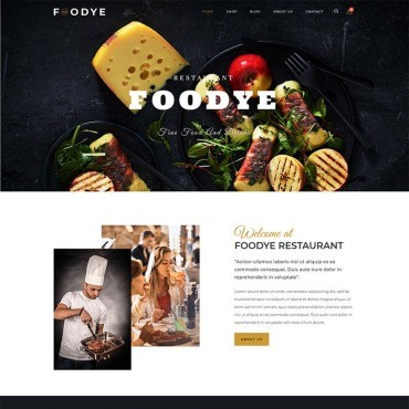 Foodye - Рестораны и кулинария. WooCommerce тема. Артикул 87329
