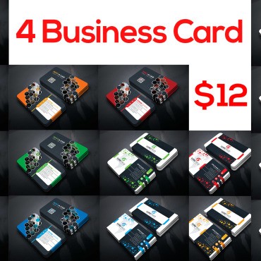 4 Businesss Card Bundil.  .  100971