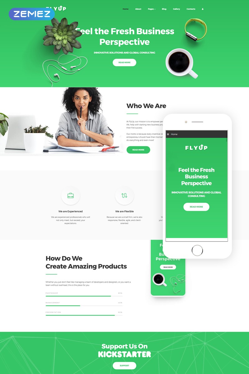 FlyUp - Startup Business Consulting Modern