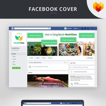 Nutrition Timeline Cover для Facebook. Социальные сети. Артикул 73674