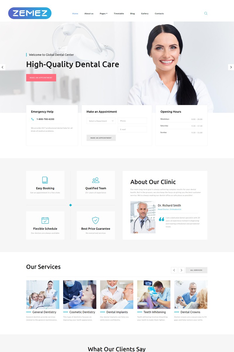 Глобальный стоматологический центр - Dentistry Clean Usable