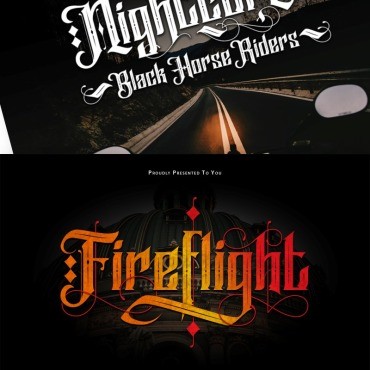 FireFlight | Blackletter Modern. .  87207