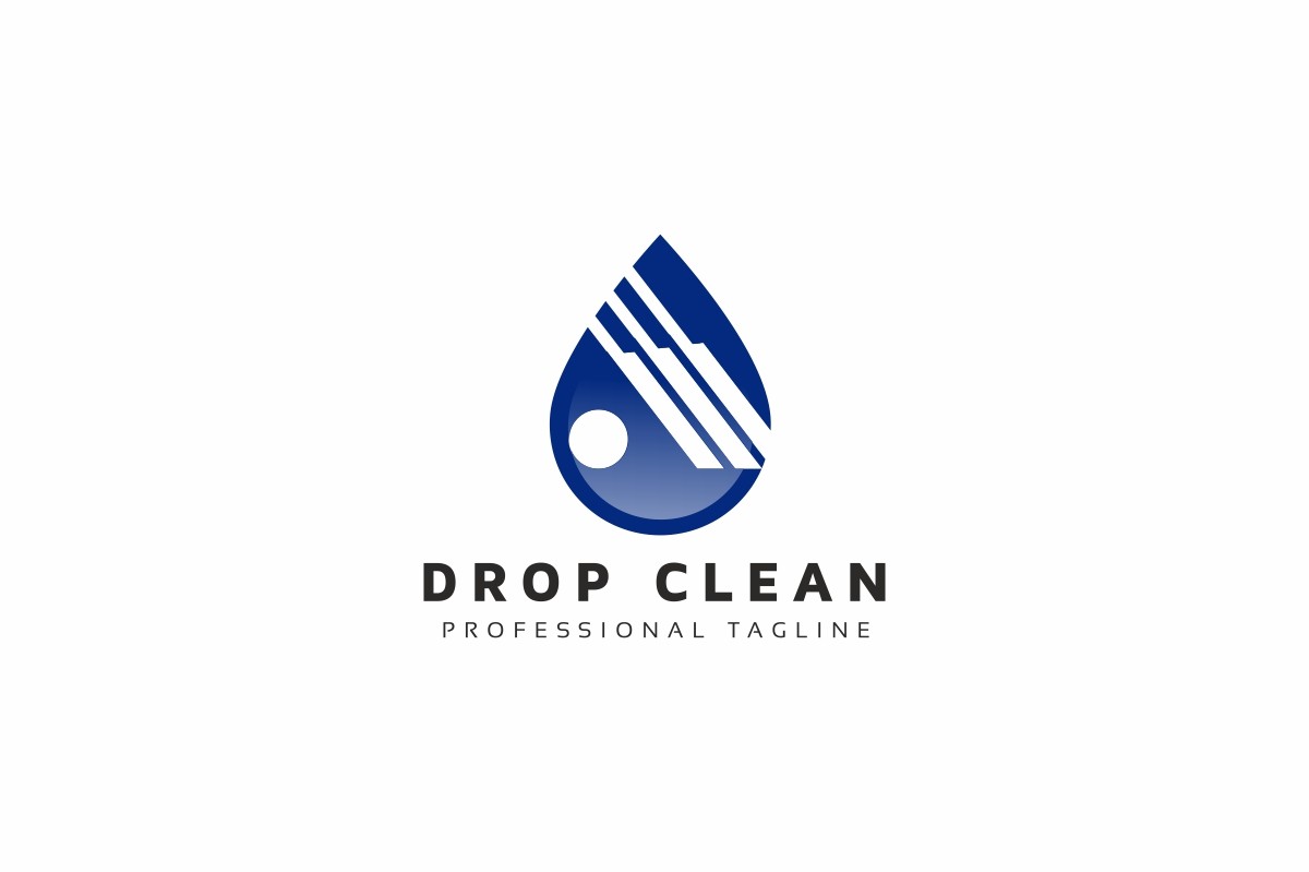 Drop Clean. Шаблон логотипа. Артикул 97908