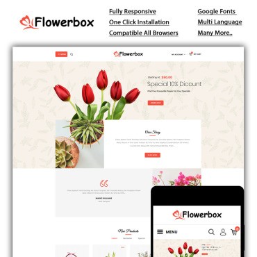 Flowerbox - -. OpenCart .  85944