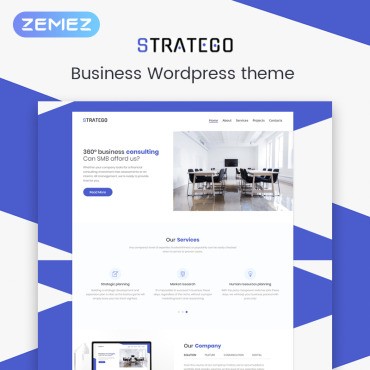 Stratego - Business Elementor. WordPress  шаблон. Артикул 73752