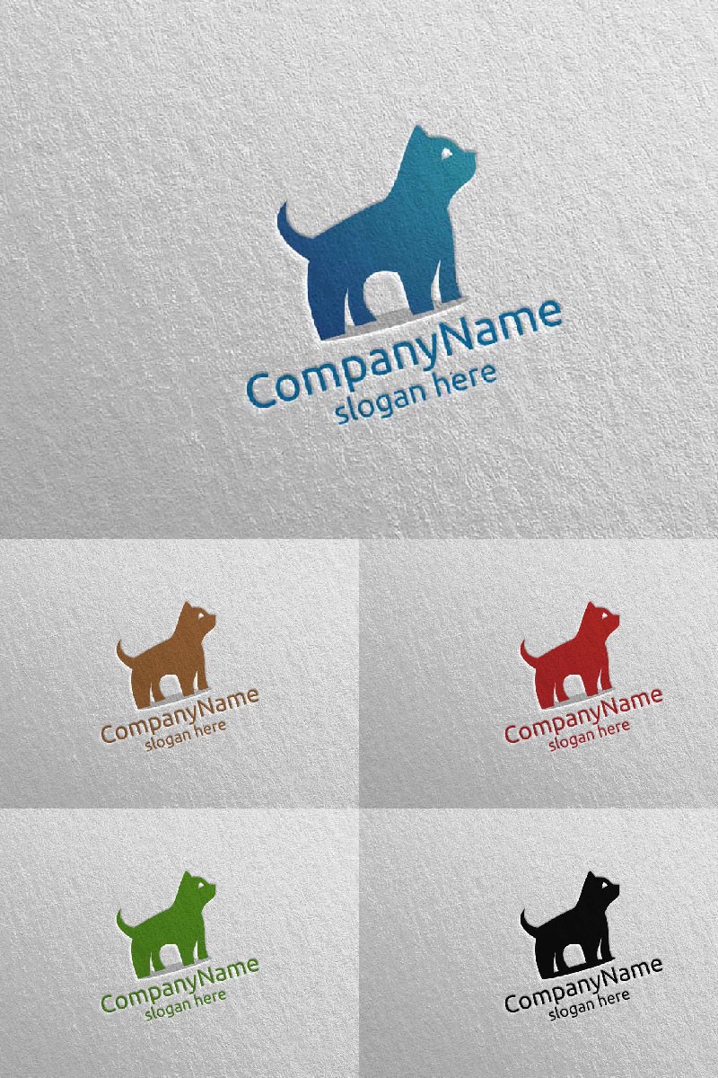 Концепция кошек для зоомагазинов, ветеринаров или любителей кошек 13. Шаблон логотипа. Артикул 98336