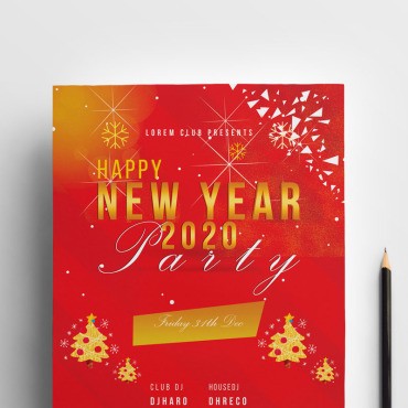 Happy New Year 2020 Flyer.  .  92546