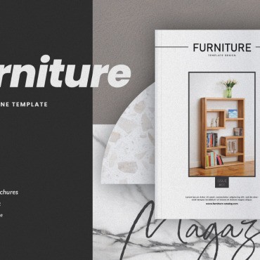 Дизайн мебели. Шаблон журнала. Артикул 101791