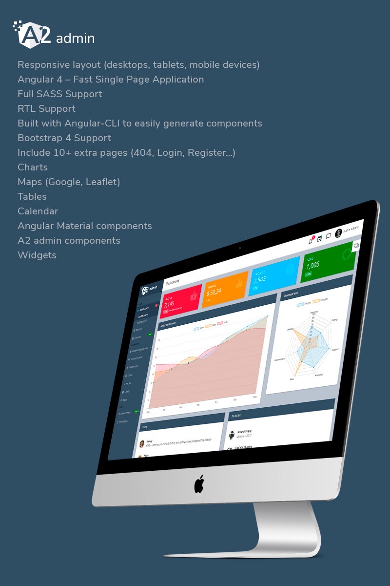 Администратор А2 - угловая конструкция из 4 материалов