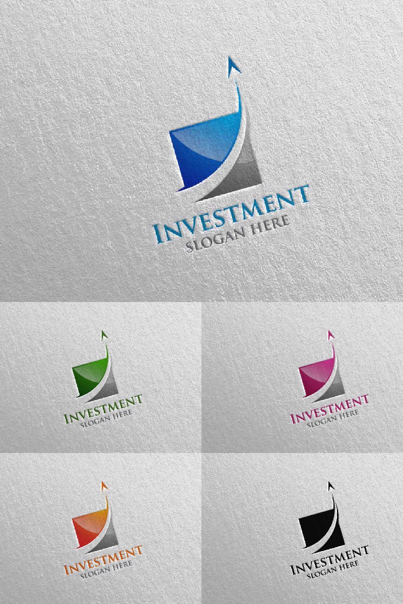 Инвестиционный маркетинг Финансовый 2. Шаблон логотипа. Артикул 97855