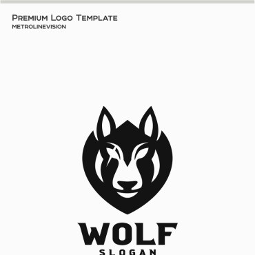 Волк. Шаблон логотипа. Артикул 71411