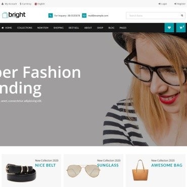 HTML- Bright Shop   .   .  100563
