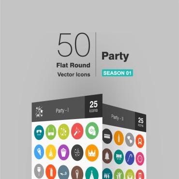 50 Party Flat Round.  .  94069