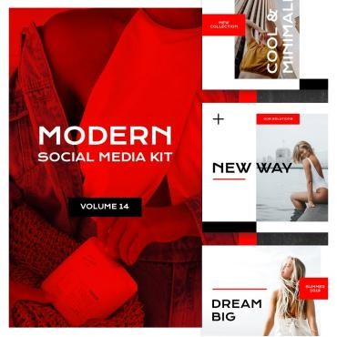 Modern Social Media Kit .  81386