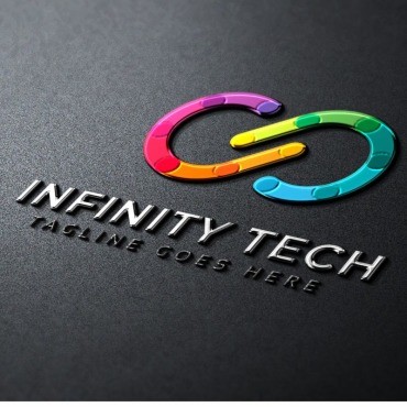 Infinity Tech. Шаблон логотипа. Артикул 80023