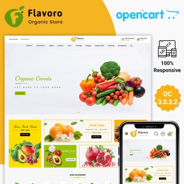 Flavoro Organic. OpenCart .  85085