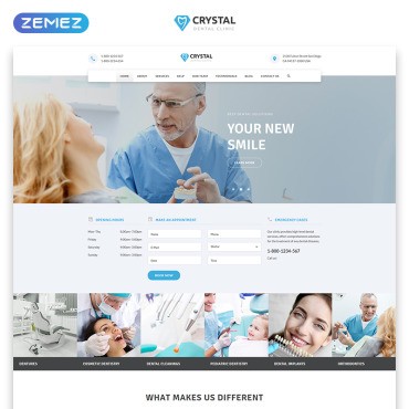 Crystal -   Bootstrap HTML.  Landing Page.  77209