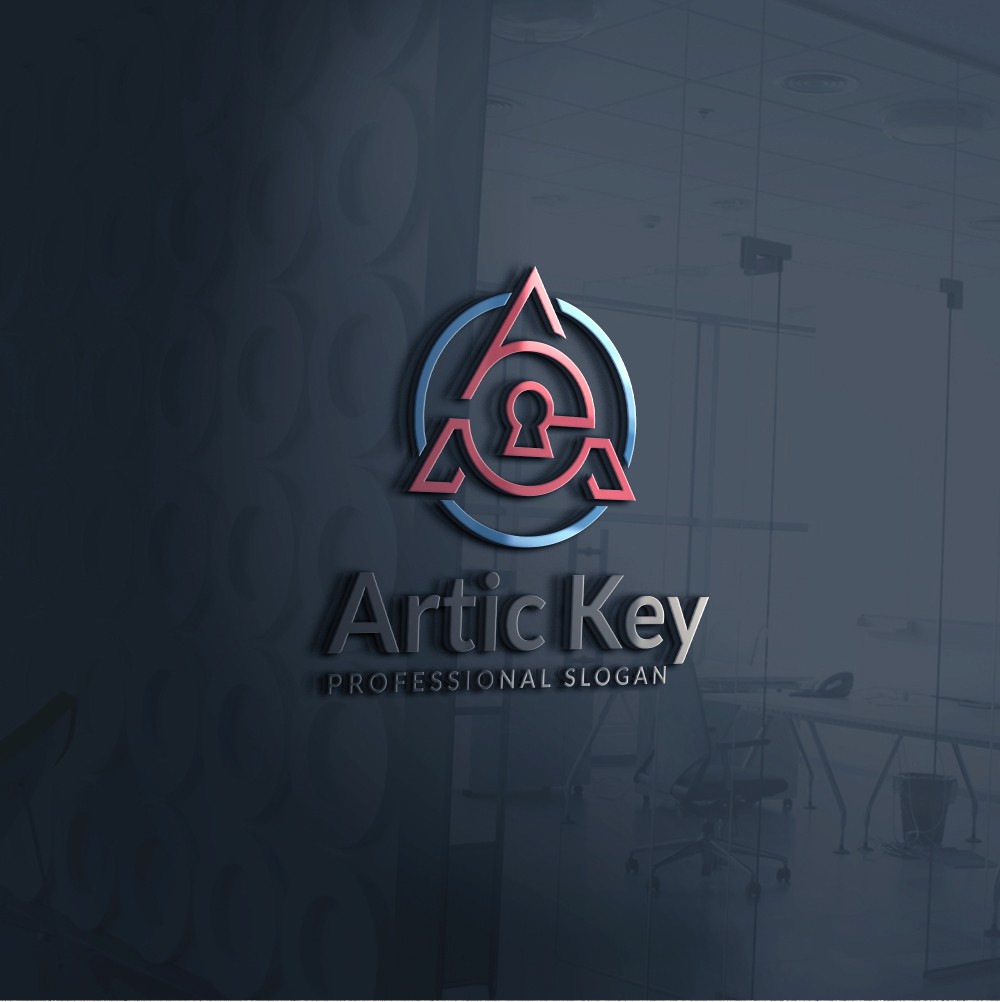 Artic Key Letter A. Шаблон логотипа. Артикул 98218