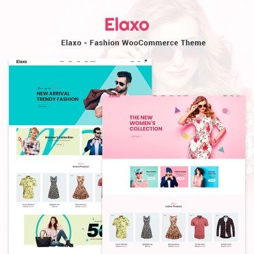 Elaxo - Fashion. WooCommerce тема. Артикул 70635