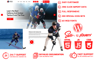Hocka — WordPress тема хоккейного клуба
