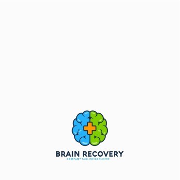 Восстановление мозга. Шаблон логотипа. Артикул 65525