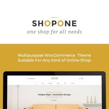 Shop One - Магазин мебели. WooCommerce тема. Артикул 66143