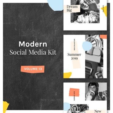 Modern Social Media Kit . Артикул 81345